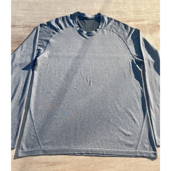 VINTAGE LULULEMON sweatshirt Time To Get Dirty Polyester Men's‎ Gray Size XL - Picture 2 of 8